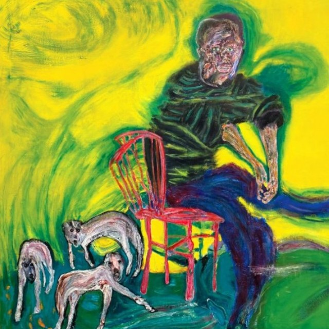 Seated Man With Animals